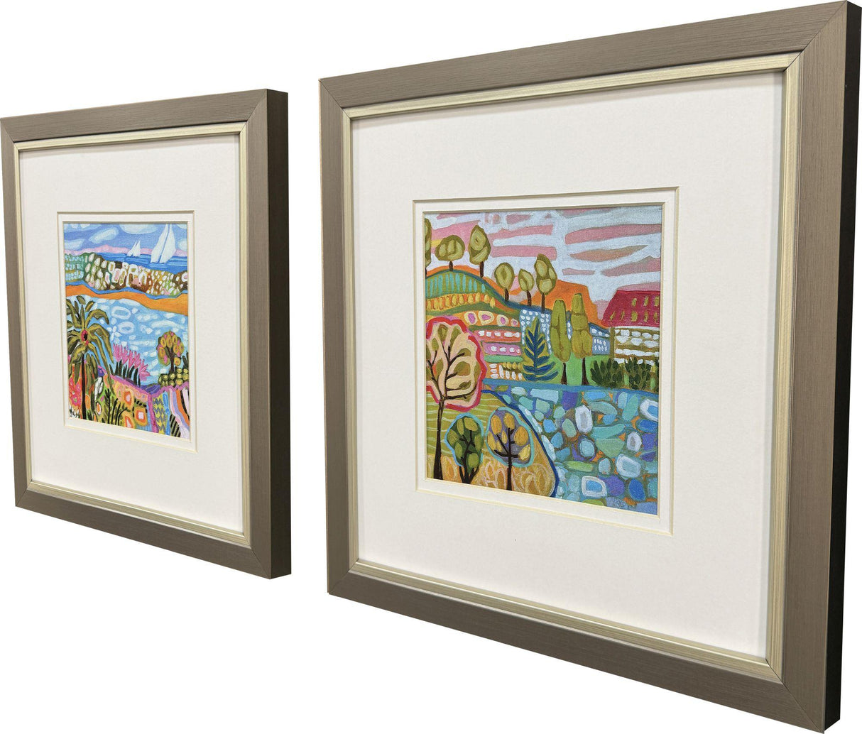 Paragon Palm Tree S/2 Pink 11 X 11 X 1 Wall Art