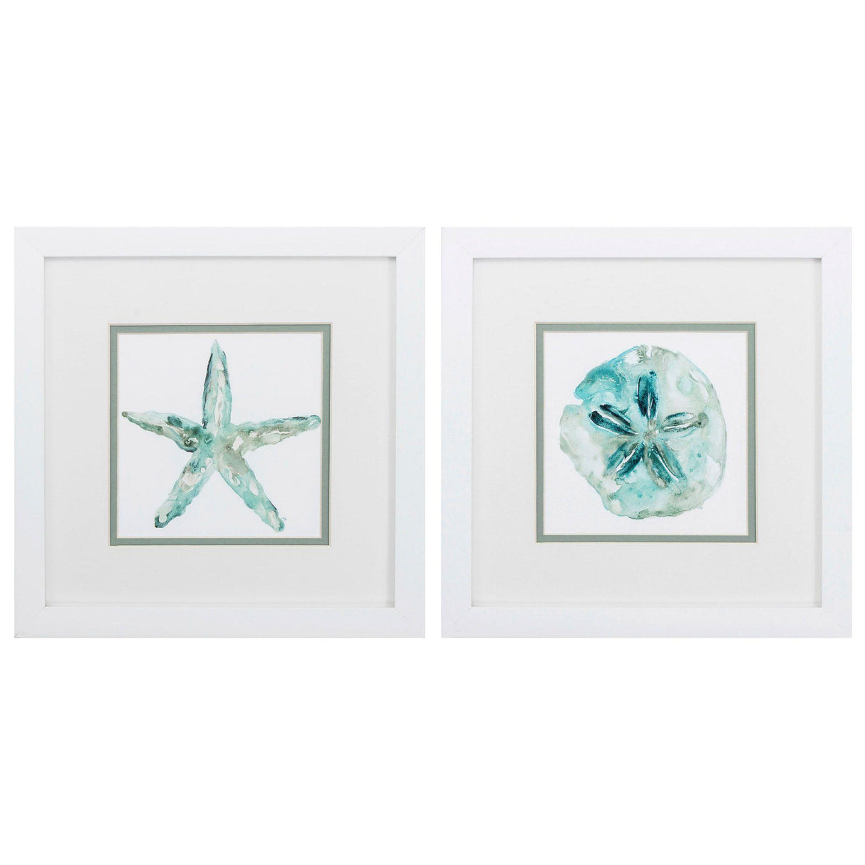 Paragon Sandstar S/2 Teal 11 X 11 X 2 Wall Art