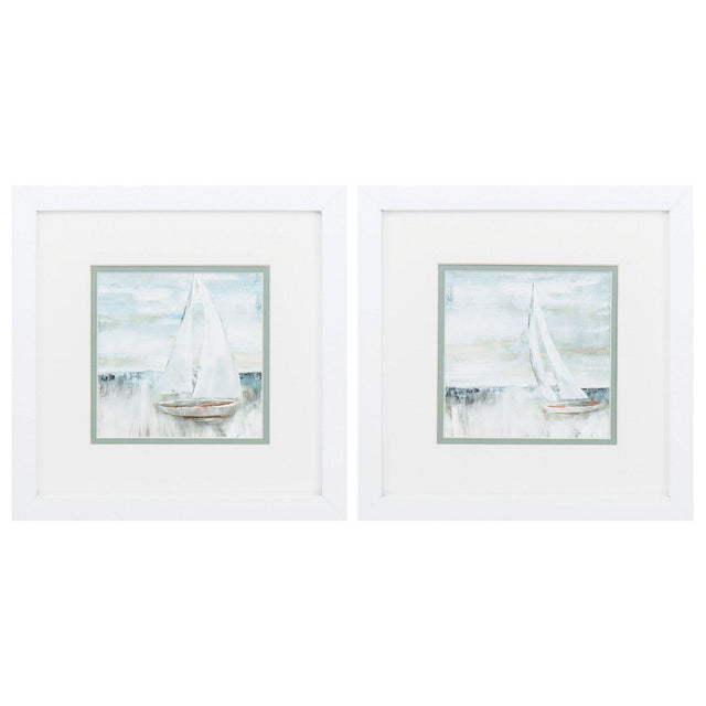 Paragon Soft Sail S/2 Neutral 11 X 11 X 2 Wall Art