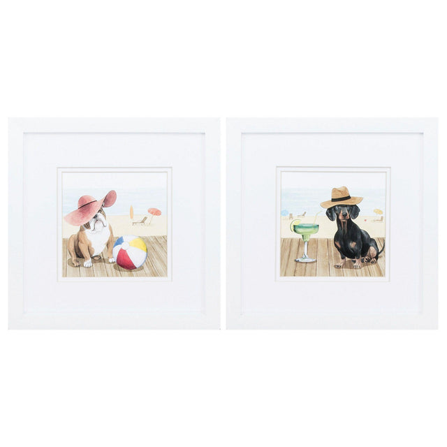 Paragon Lets Go Boardwalk I S/2 Blue 11 X 11 X 2 Wall Art