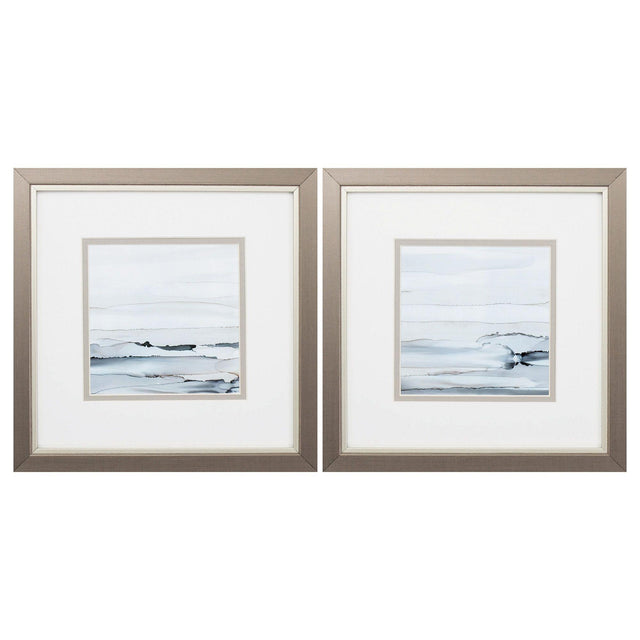 Paragon Sunkissed Horizons S/2 Blue 11 X 11 X 1 Wall Art