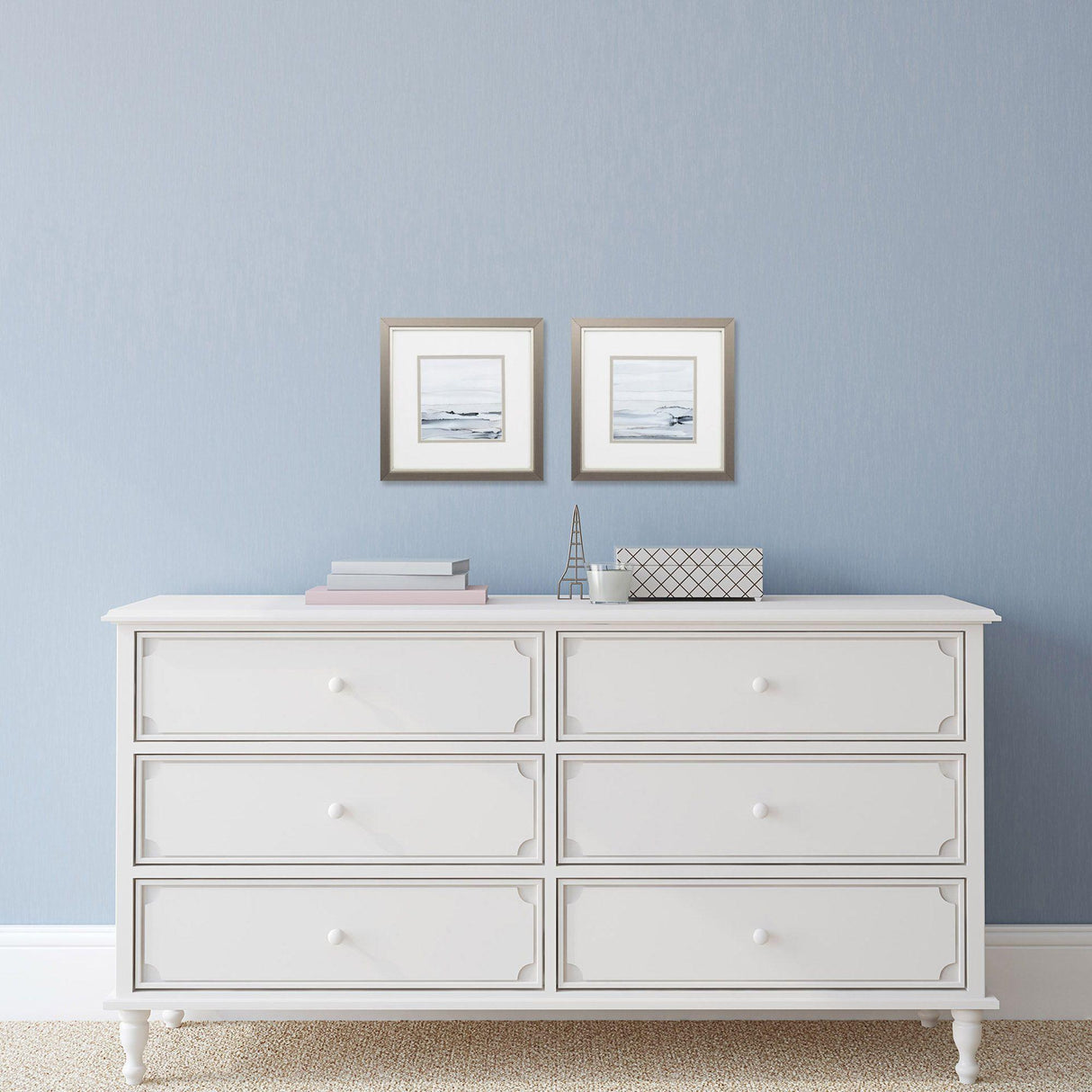 Paragon Sunkissed Horizons S/2 Blue 11 X 11 X 1 Wall Art