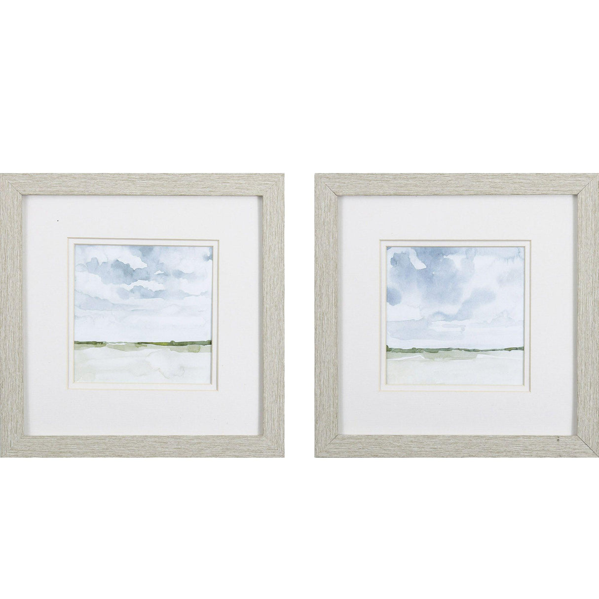 Paragon Field After Rain S/2 Neutral 11 X 11 X 1 Wall Art