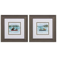 Paragon Bear Lake S/2 Green 13 X 13 X 1 Wall Art