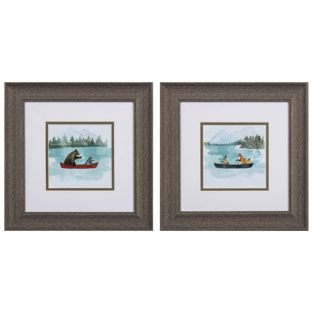 Paragon Bear Lake S/2 Green 13 X 13 X 1 Wall Art