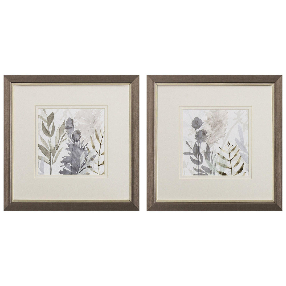 Paragon Shadow Woods S/2 Gray 11 X 11 X 1 Wall Art