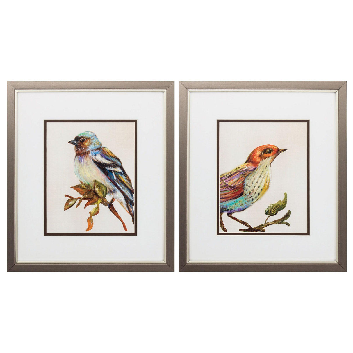 Paragon Eco Bird I S/2 Orange 16 X 14 X 1 Wall Art