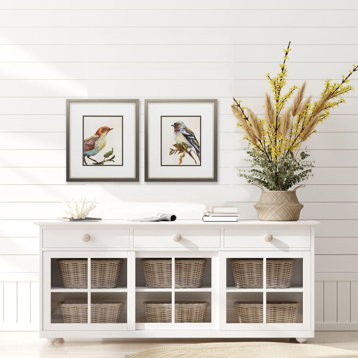 Paragon Eco Bird I S/2 Orange 16 X 14 X 1 Wall Art