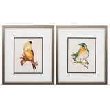 Paragon Eco Bird III S/2 Orange 16 X 14 X 1 Wall Art