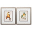 Paragon Eco Bird III S/2 Orange 16 X 14 X 1 Wall Art