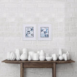 Paragon Cerulean Seashells A S/2 Blue 16 X 14 X 2 Wall Art