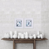 Paragon Cerulean Seashells B S/2 Blue 16 X 14 X 2 Wall Art