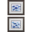 Paragon Fish Parade S/2 Blue 16 X 18 X 1 Wall Art