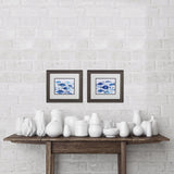 Paragon Fish Parade S/2 Blue 16 X 18 X 1 Wall Art
