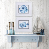 Paragon Blue Ocean Fish A S/2 Blue 14 X 16 X 2 Wall Art