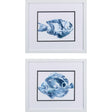 Paragon Blue Ocean Fish B S/2 Blue 14 X 16 X 2 Wall Art