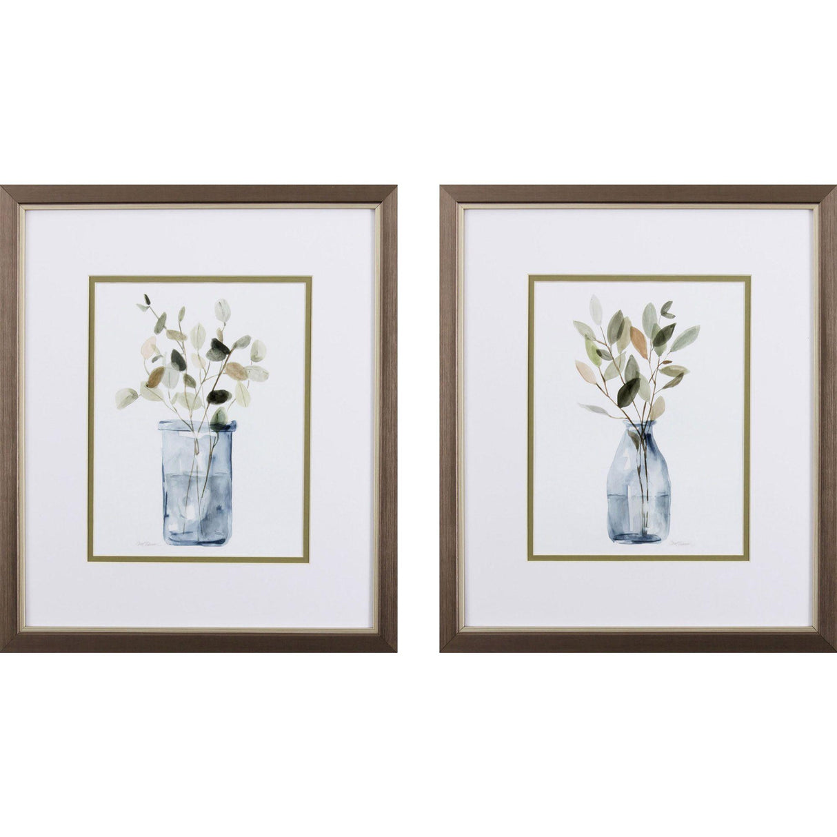 Paragon Still Moment S/2 Blue 16 X 14 X 1 Wall Art