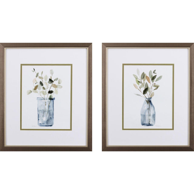 Paragon Still Moment S/2 Blue 16 X 14 X 1 Wall Art