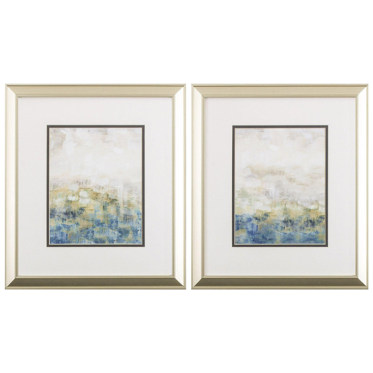 Paragon Color Block Meadow S/2 Blue 17 X 15 X 1 Wall Art