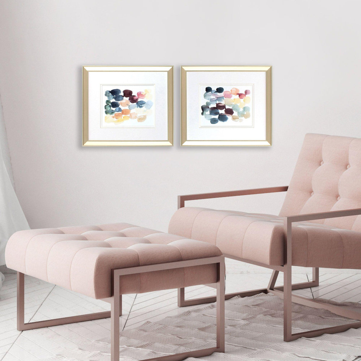 Paragon Desert Stones S/2 Blue 15 X 17 X 1 Wall Art