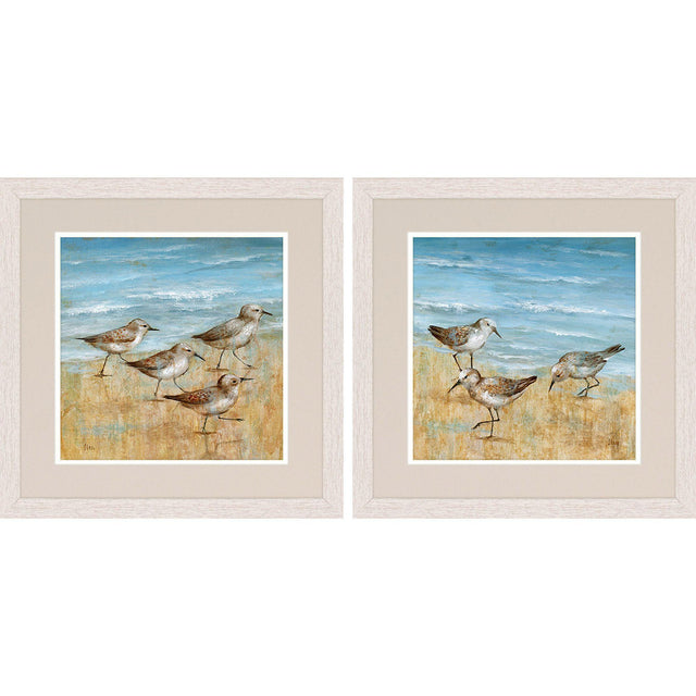 Paragon Sandpipers S/2 Brown 17 X 17 X 1 Wall Art