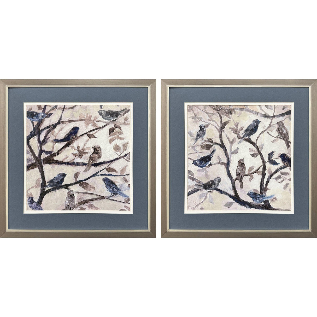 Paragon Morning Song S/2 Blue 17 X 17 X 1 Wall Art