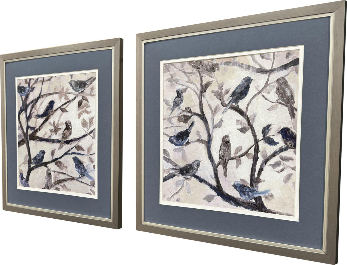 Paragon Morning Song S/2 Blue 17 X 17 X 1 Wall Art