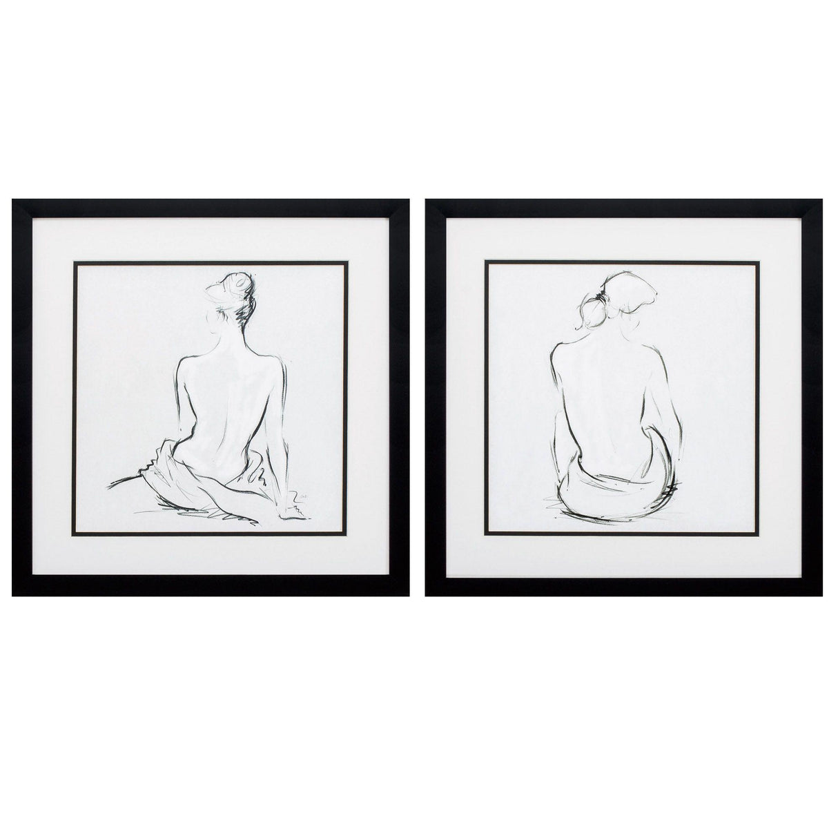 Paragon Poised Pose S/2 Neutral 17 X 17 X 2 Wall Art