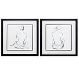 Paragon Poised Pose S/2 Neutral 17 X 17 X 2 Wall Art