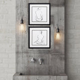 Paragon Poised Pose S/2 Neutral 17 X 17 X 2 Wall Art
