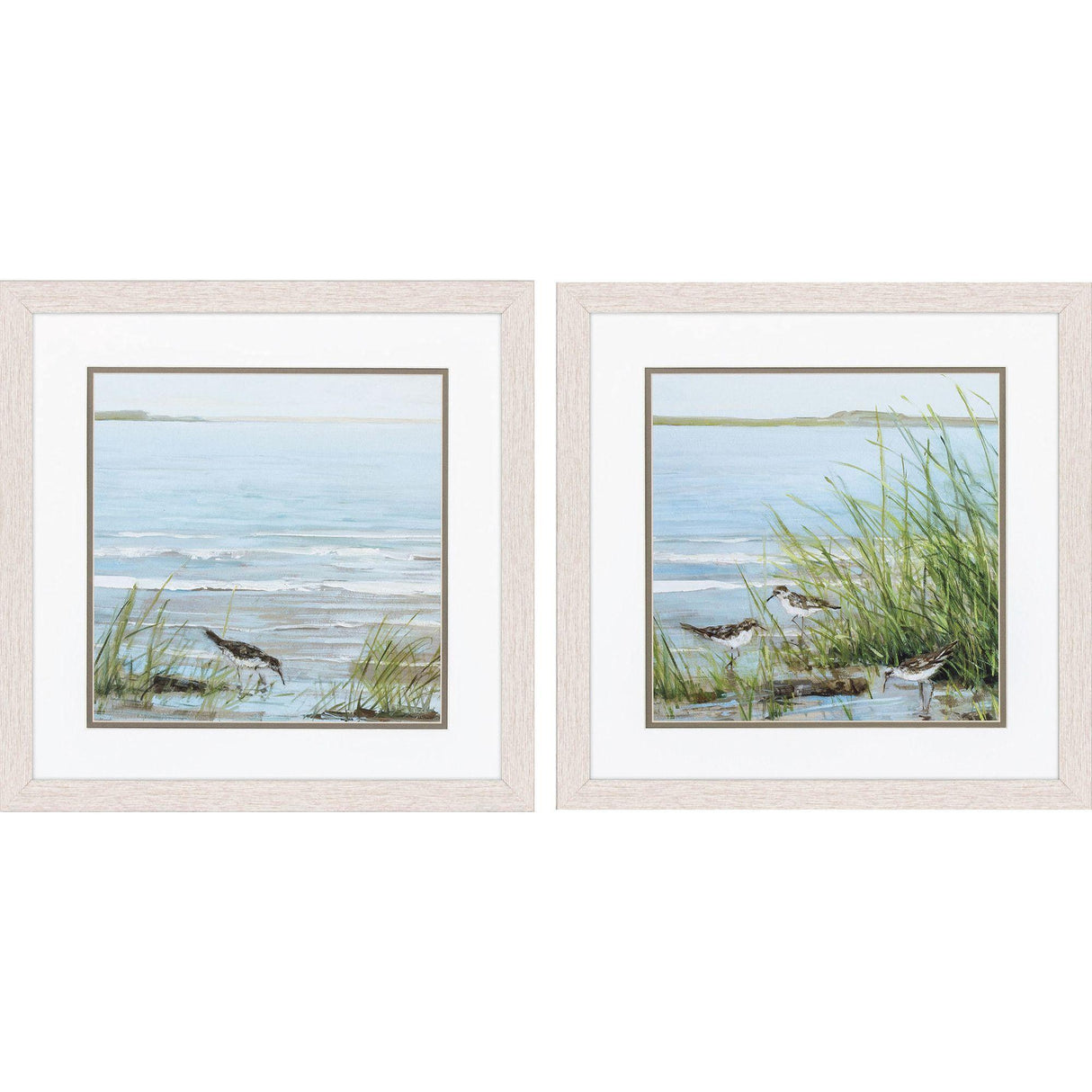 Paragon Afternoon on Shore S/2 Blue 17 X 17 X 1 Wall Art