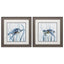 Paragon Turtle in Grass S/2 Blue 19 X 19 X 1 Wall Art