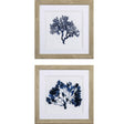 Paragon Indigo Coral B S/2 Blue 19 X 19 X 1 Wall Art