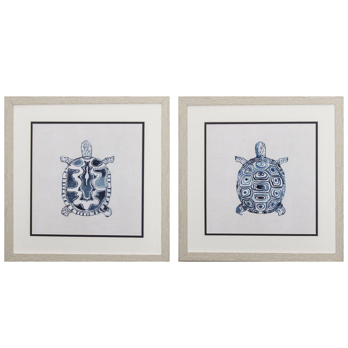 Paragon Indigo Turtles S/2 Blue 17 X 17 X 1 Wall Art
