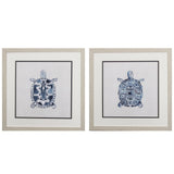 Paragon Indigo Turtles S/2 Blue 17 X 17 X 1 Wall Art