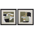 Paragon Olive Black Gold S/2 Green 18 X 18 X 2 Wall Art