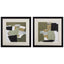 Paragon Olive Black Gold S/2 Green 18 X 18 X 2 Wall Art