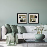 Paragon Olive Black Gold S/2 Green 18 X 18 X 2 Wall Art