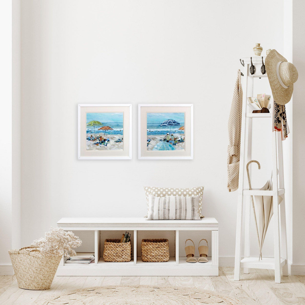 Paragon Sunny Beach Time S/2 Blue 17 X 17 X 2 Wall Art