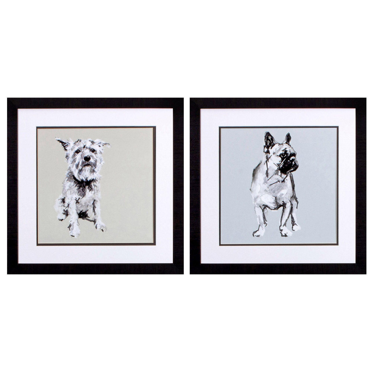 Paragon Modern Dog A S/2 Green 18 X 18 X 2 Wall Art
