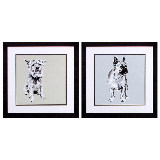 Paragon Modern Dog A S/2 Green 18 X 18 X 2 Wall Art