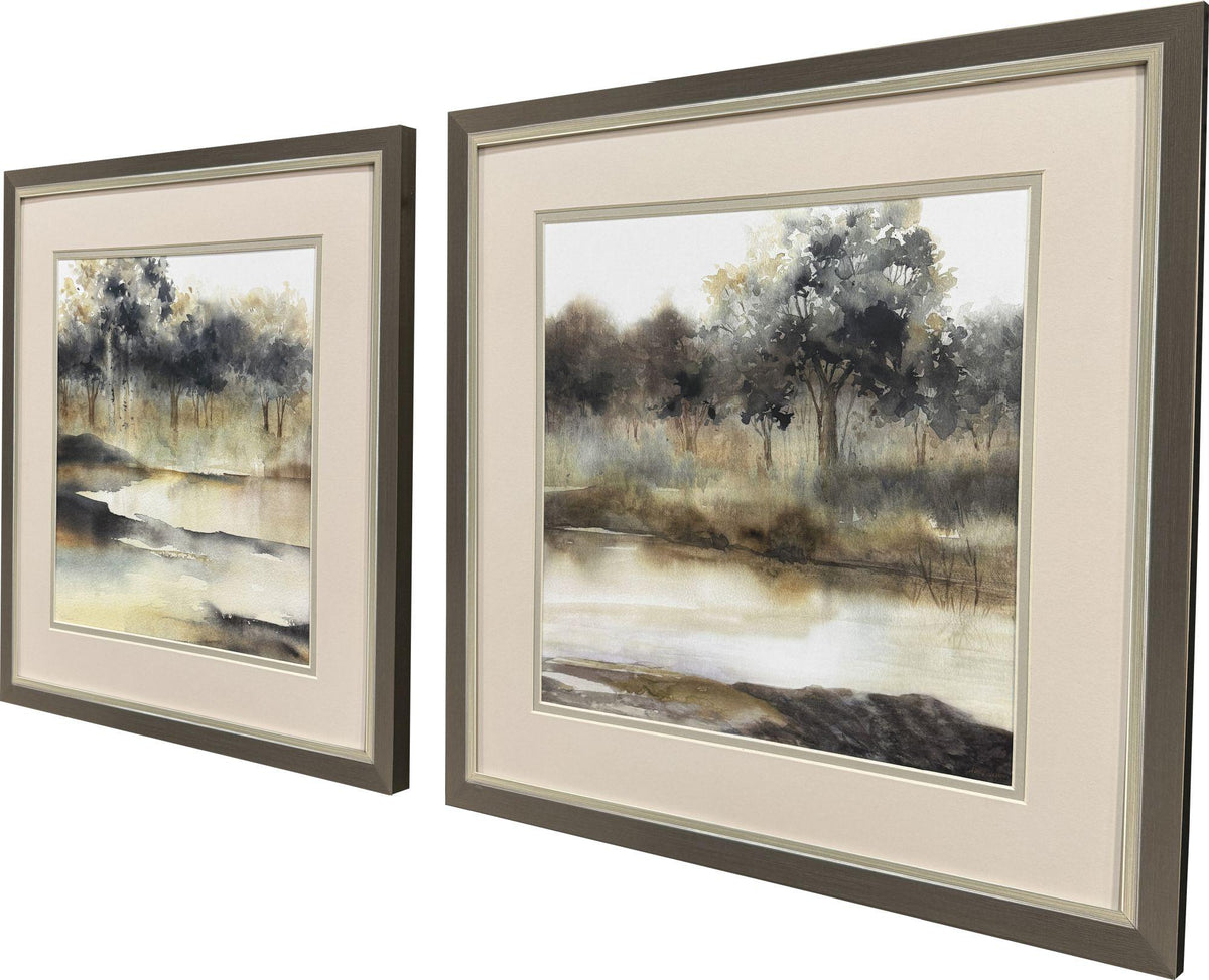 Paragon Silent Waters S/2 Blue 17 X 17 X 1 Wall Art