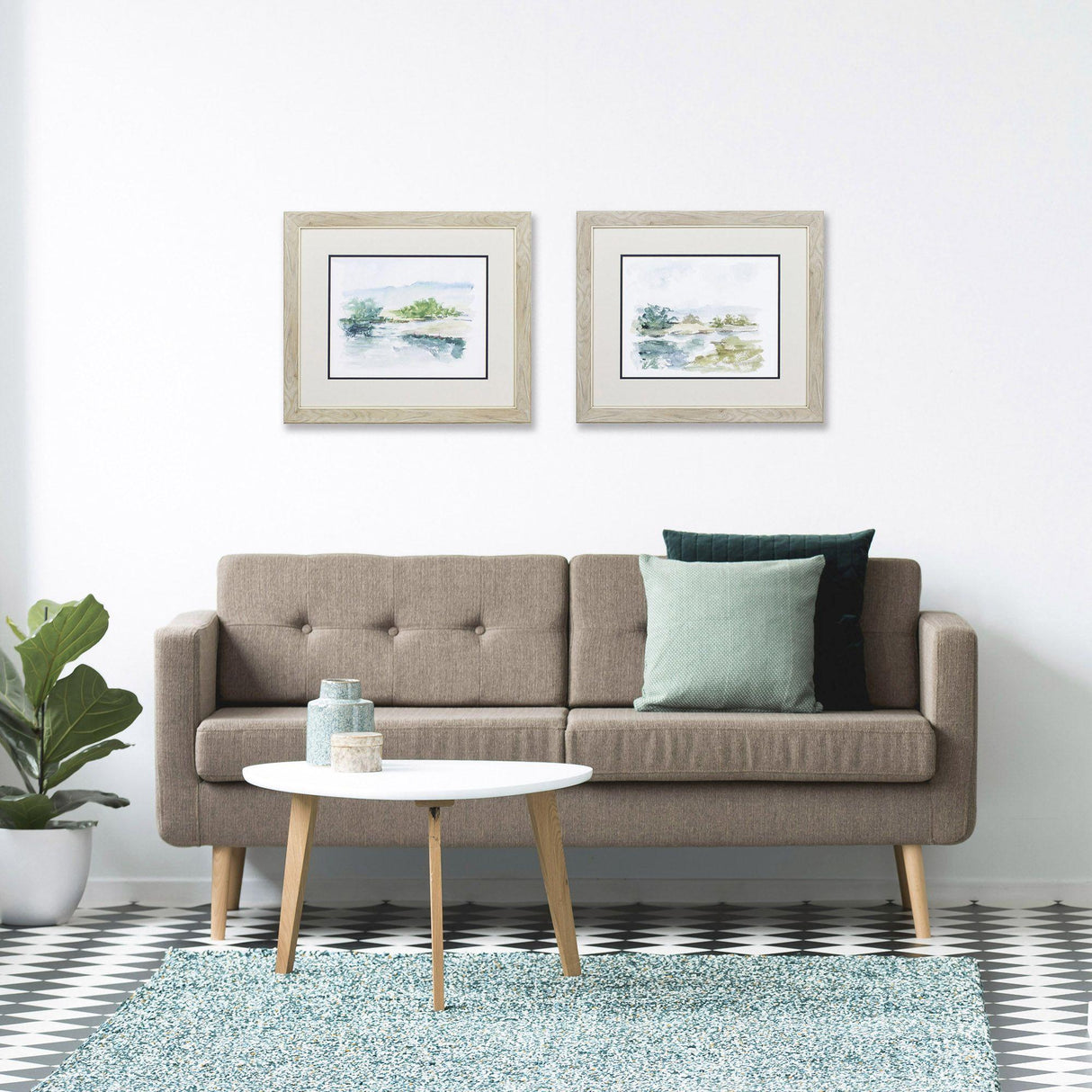 Paragon Spring Watercolor S/2 Green 19 X 22 X 1 Wall Art