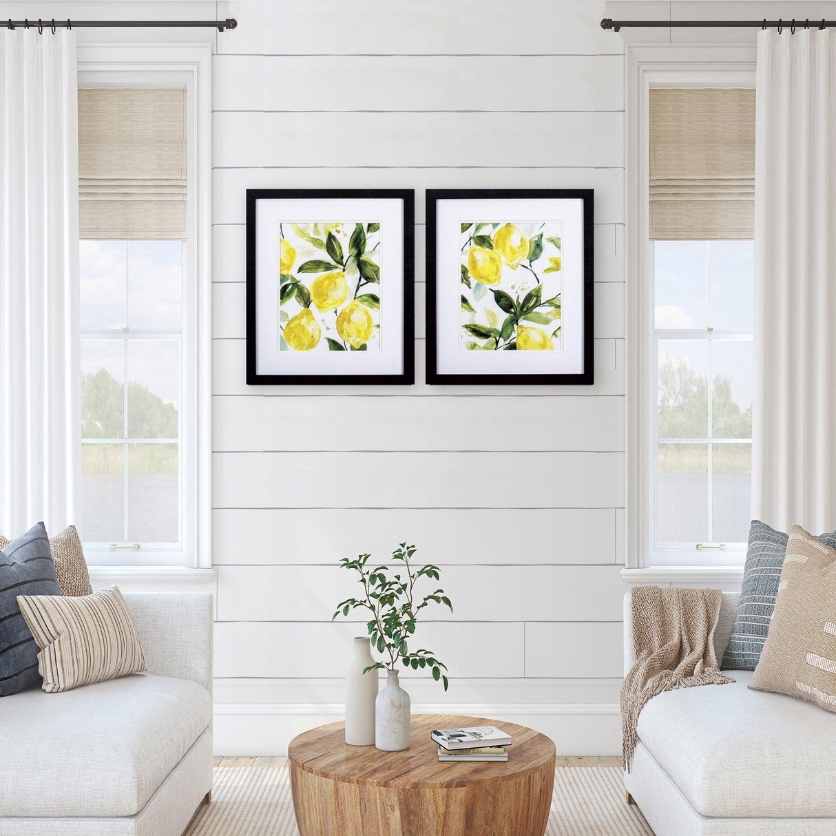 Paragon Lemony Branch S/2 Green 21 X 18 X 2 Wall Art