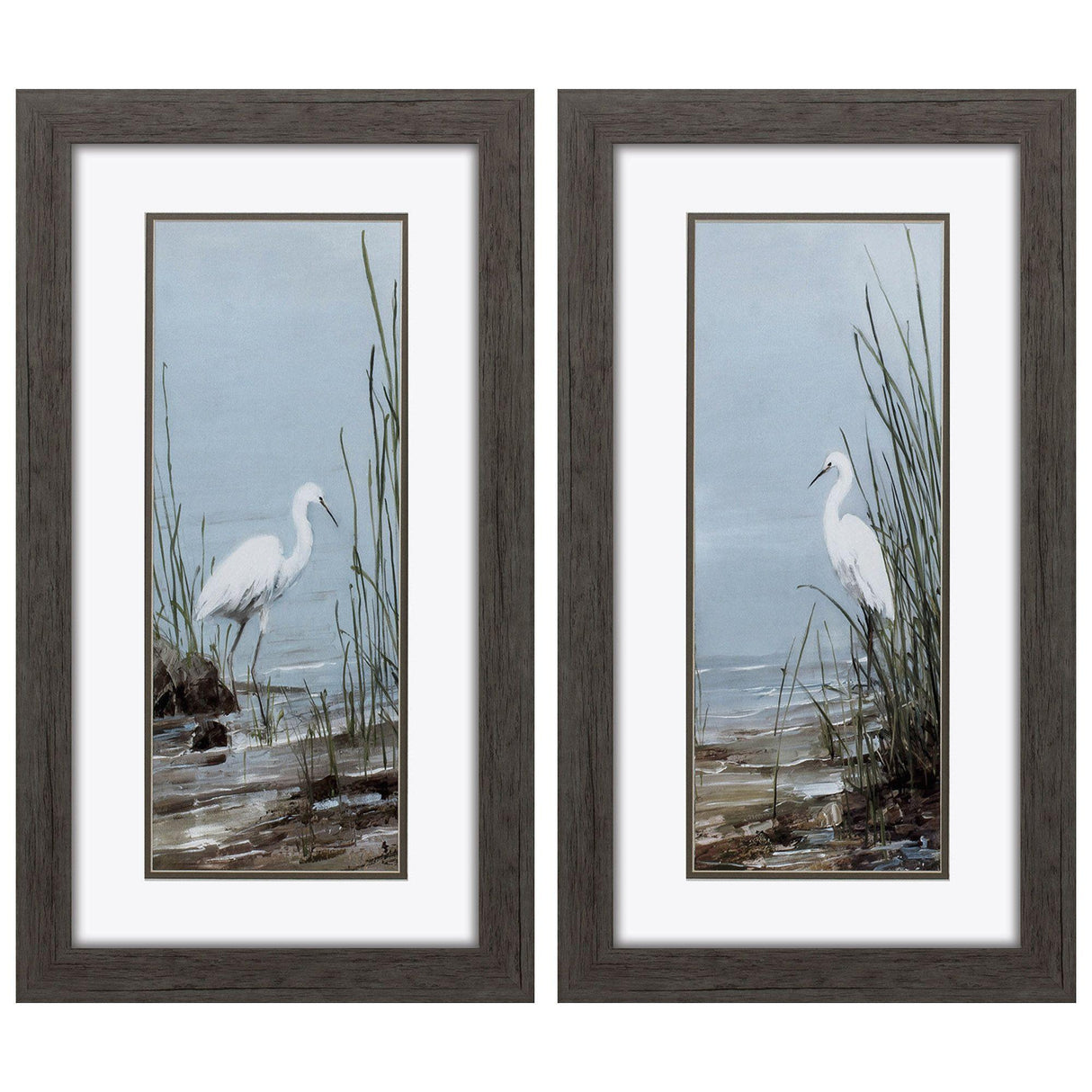 Paragon Island Egret S/2 Blue 27 X 15 X 2 Wall Art