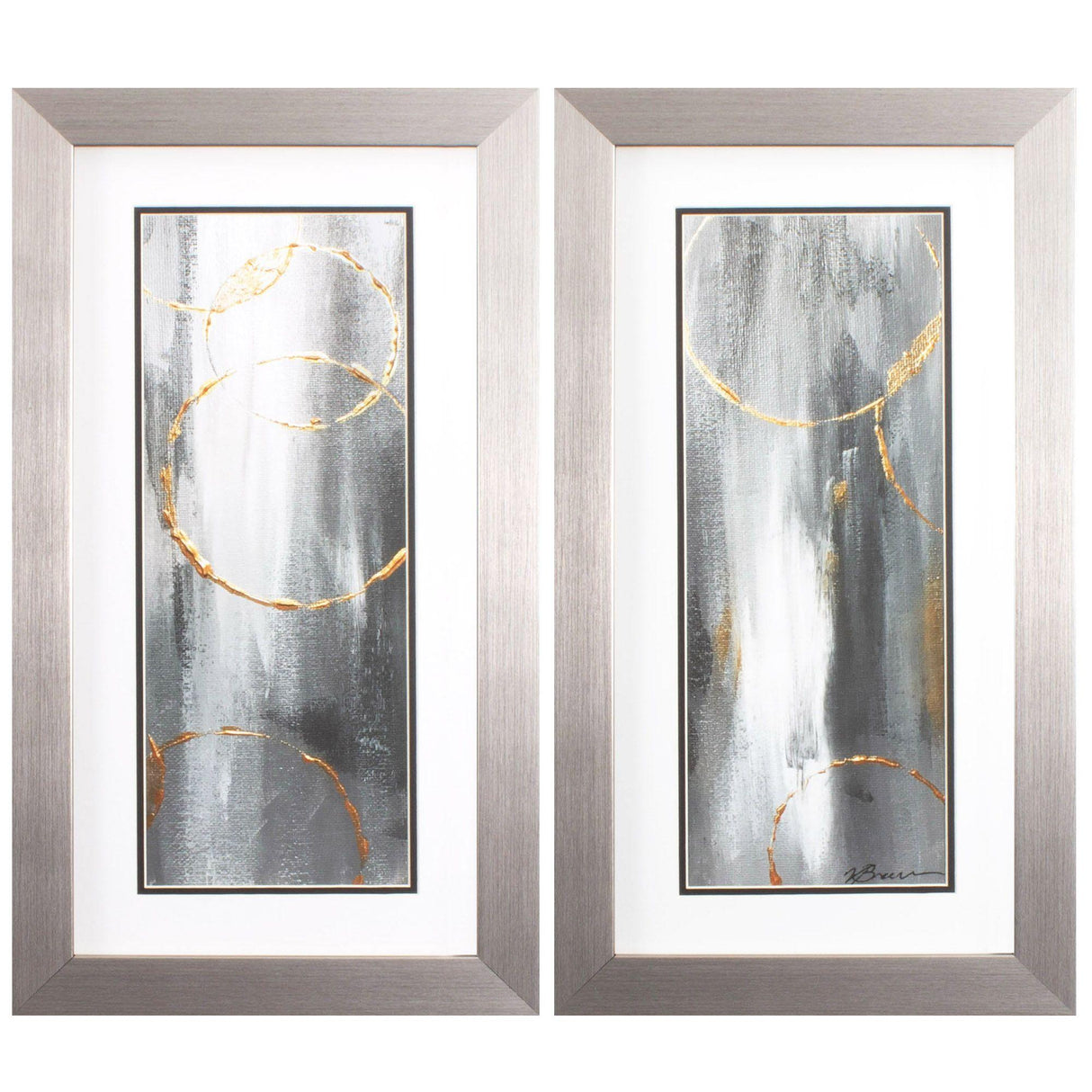 Paragon Gray Matter S/2 Gray 26 X 14 X 2 Wall Art