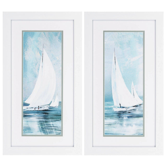 Paragon Breezy Sail S/2 Teal 27 X 15 X 2 Wall Art