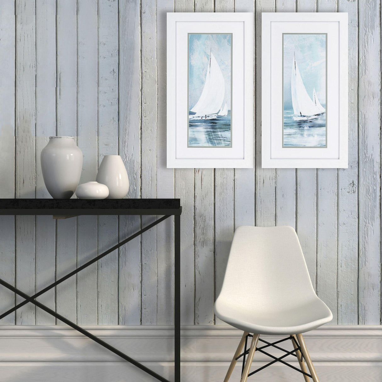Paragon Breezy Sail S/2 Teal 27 X 15 X 2 Wall Art