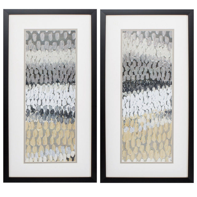 Paragon Raindrops S/2 Neutral 25 X 13 X 2 Wall Art