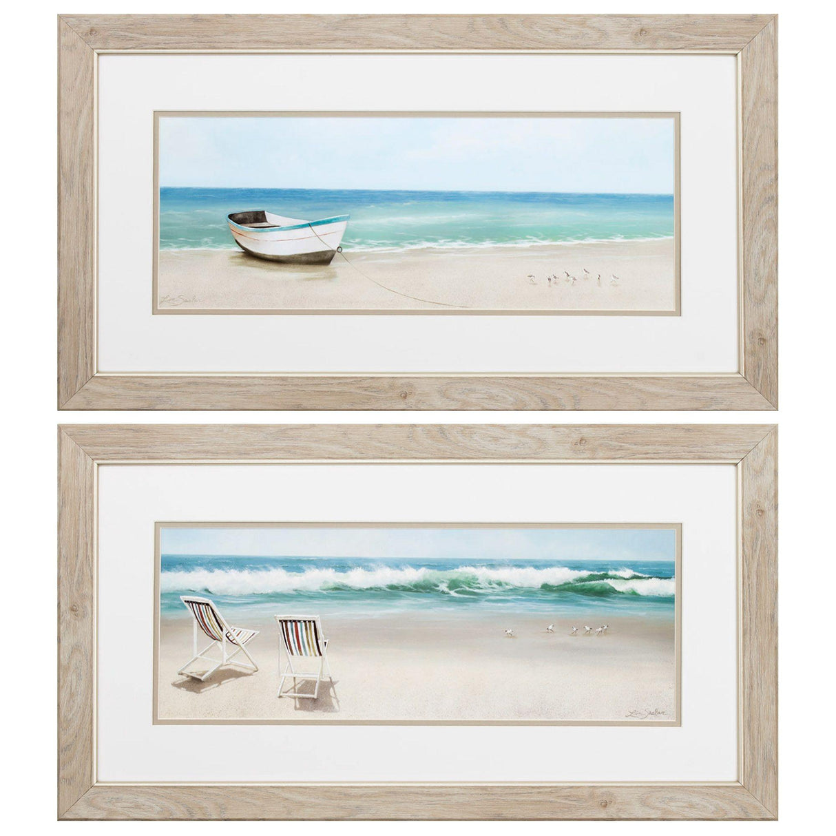 Paragon Tides View S/2 Blue 15 X 27 X 1 Wall Art